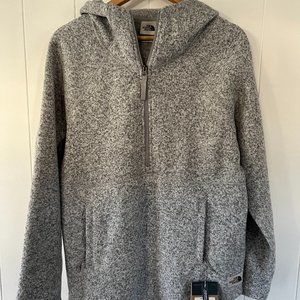 The North Face Crescent Hooded Pullover - Standard Fit Grey Fleece